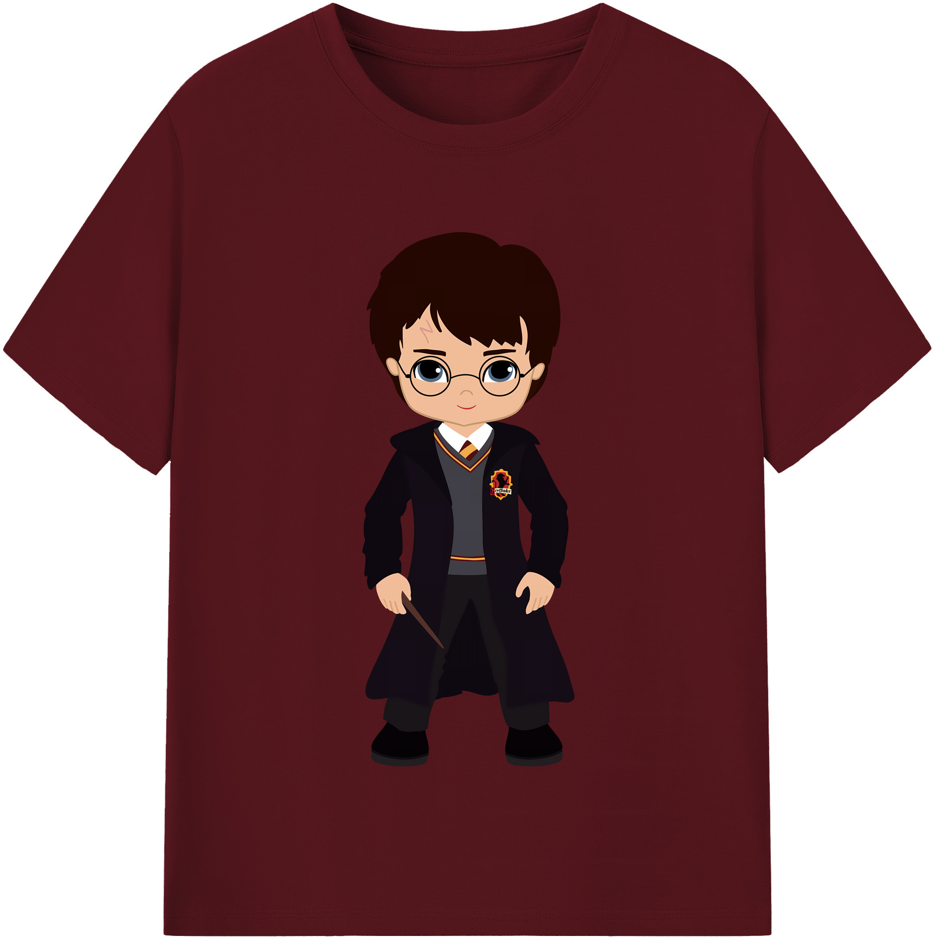 （画像用） Harry Potter ハリー・ポッターシリーズ 綿100％半袖Tシャツ（フロントプリント）